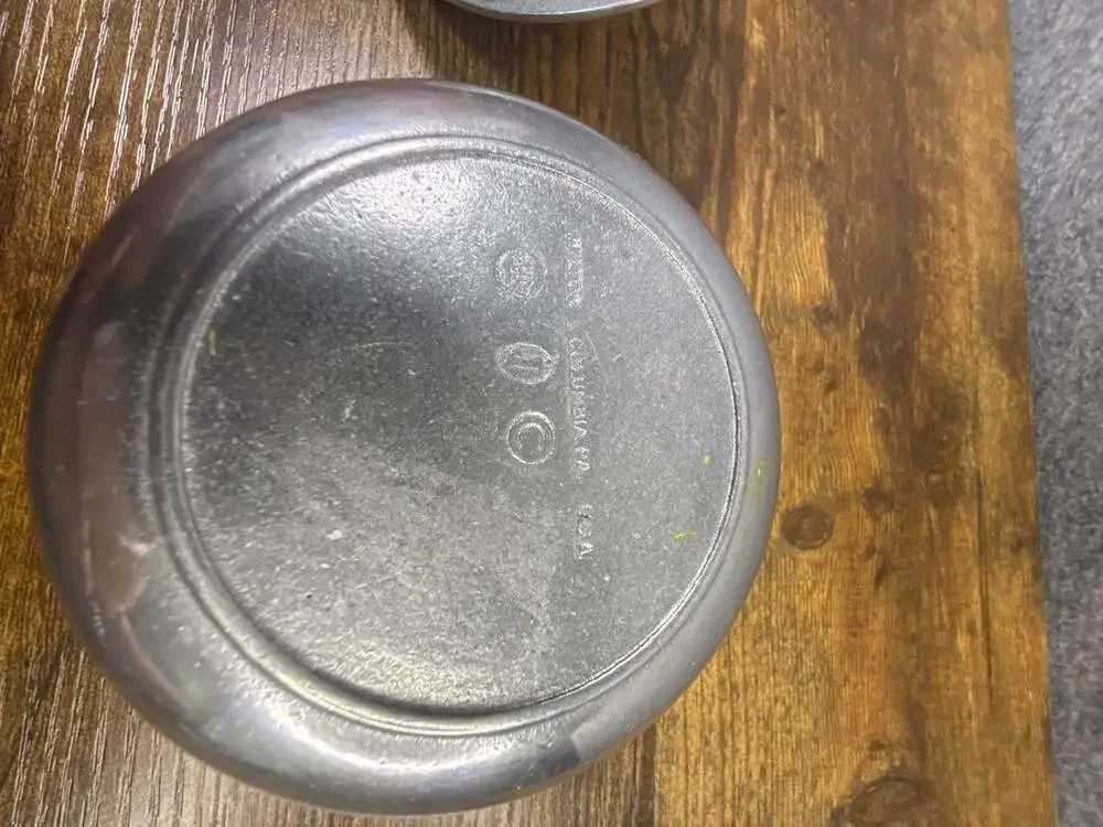 Vintage Wilton Armetale Columbia PA Pewter Lidded Sugar Bowl or Serving Dish